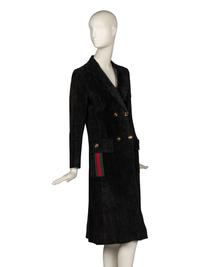 Gucci, Black Suede Coat