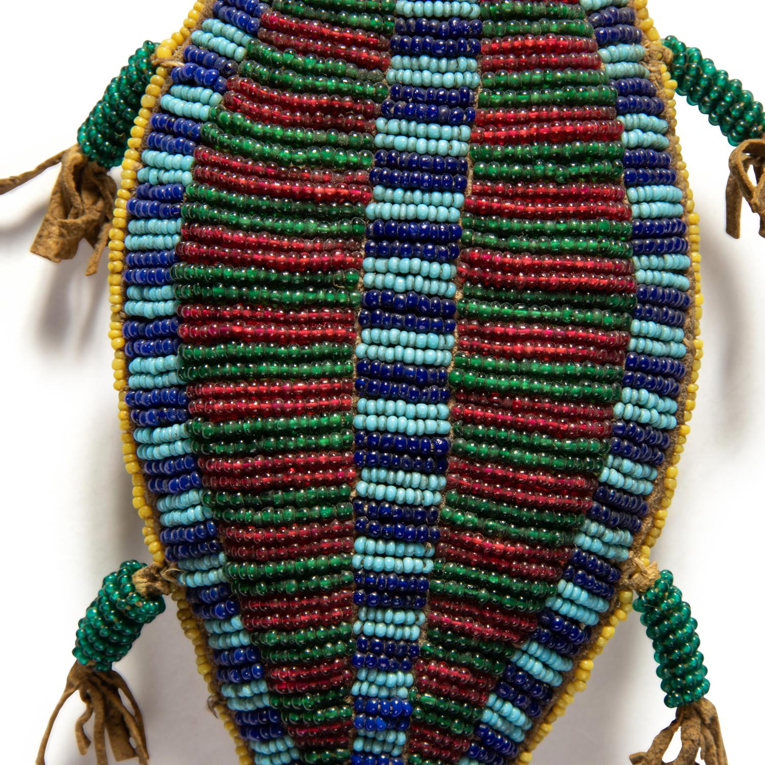 Sioux Beaded Hide Umbilical Cord Fetish