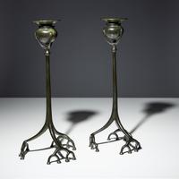 Root Form candlesticks, c. 1910