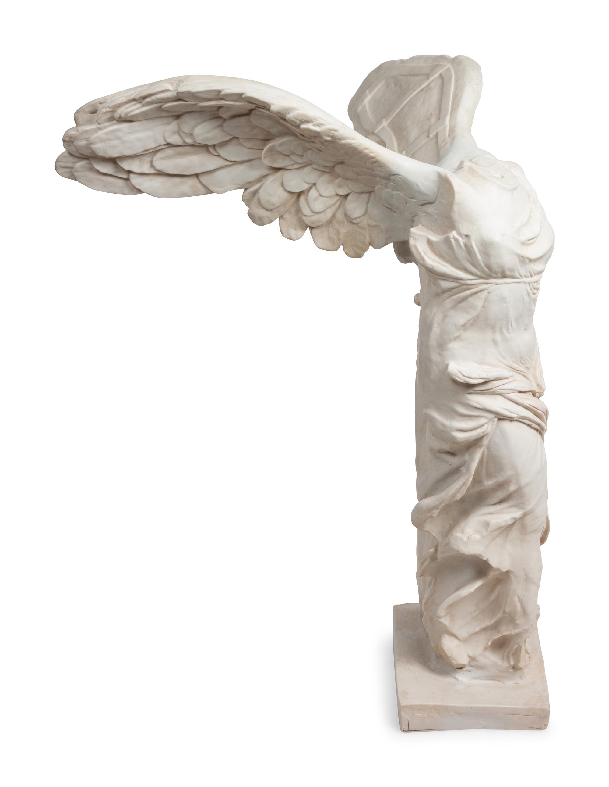 Two Composition Winged Victory Statues