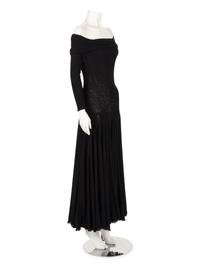 Giorgio di Sant'Angelo Knit Mesh Cowl Neck Dress, 1980s
