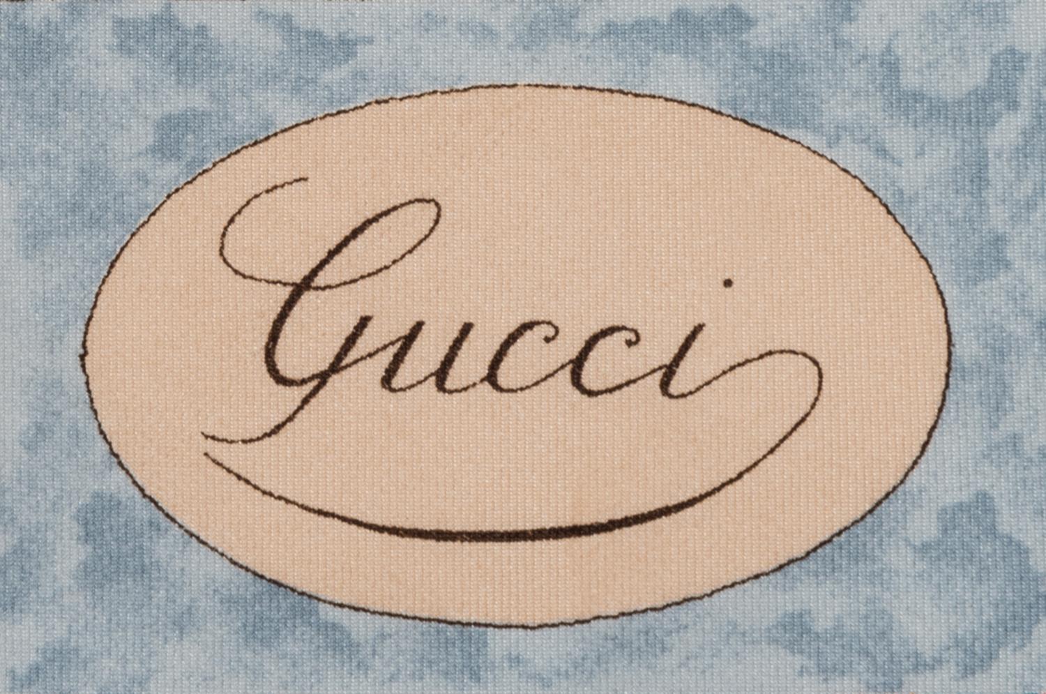 Four Designer Scarves: Two Hermès, Two Gucci