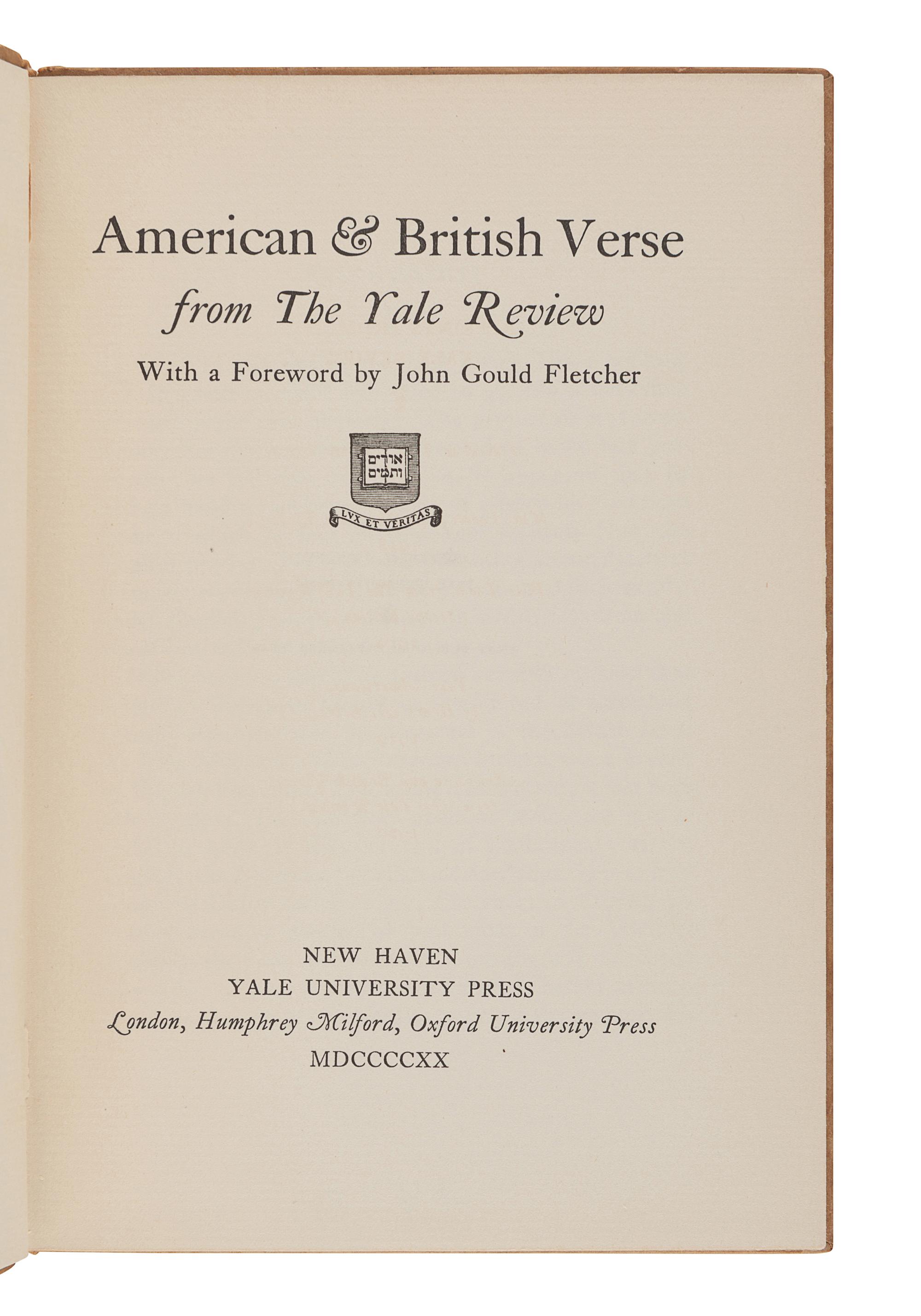 [FROST, Robert (1874-1963)]. A group of 7 works by or about Frost, comprising: