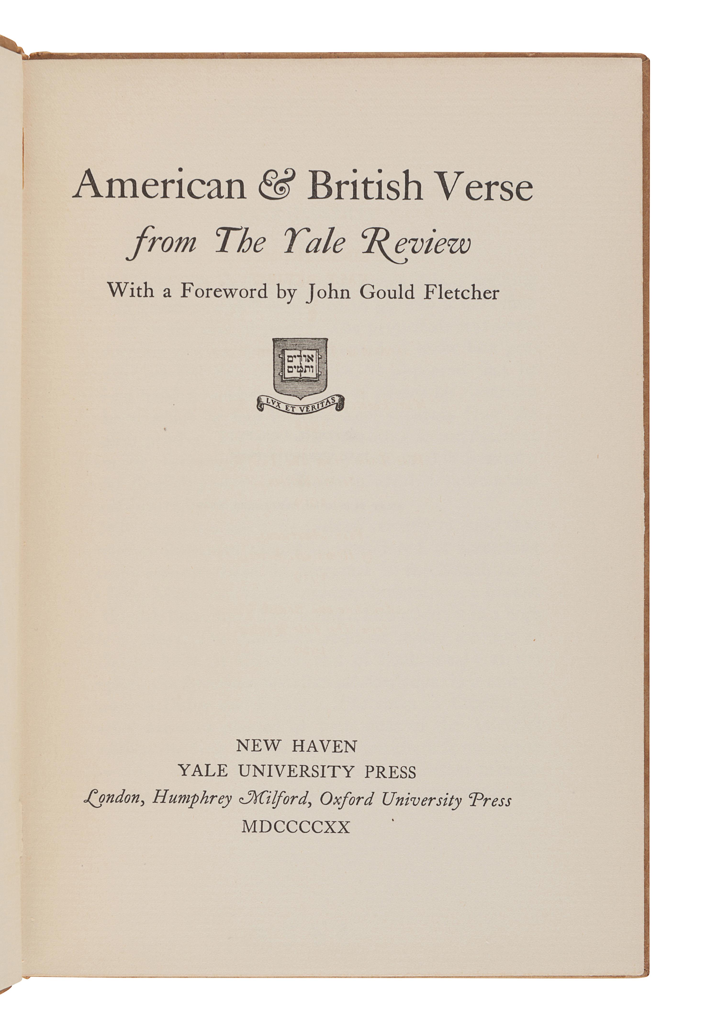 [FROST, Robert (1874-1963)]. A group of 7 works by or about Frost, comprising: