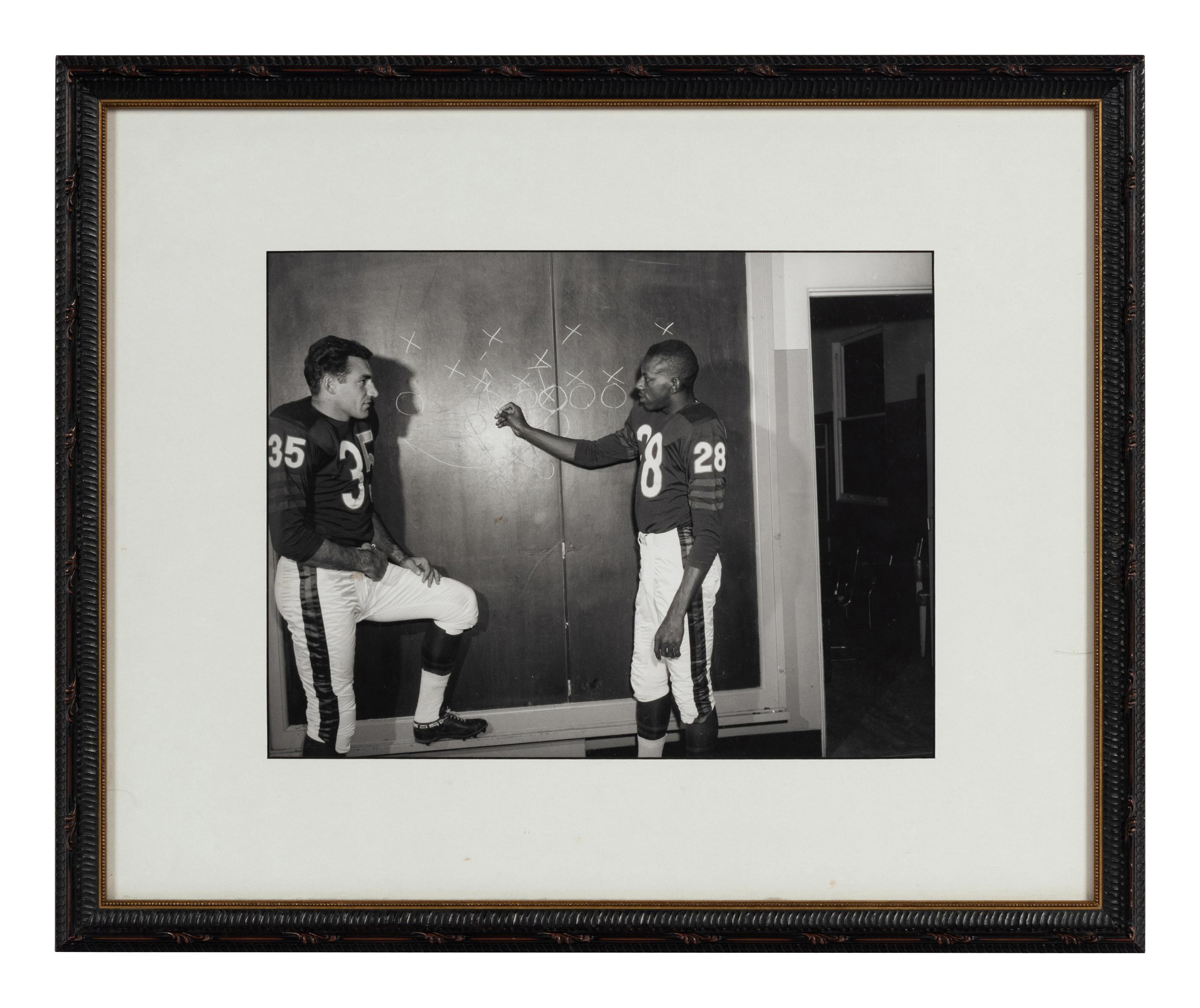 A Group of Nine Early Years of the Chicago Bears Photographs Formerly Displayed at Mike Ditka’s Restaurant.