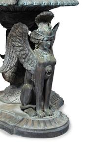 A Neoclassical Style Bronze Fountain