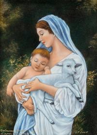 A Limoges Enamel Plaque After Bouguereau