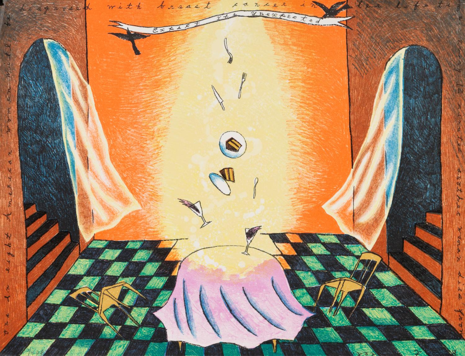Hollis Sigler, (American, 1948-2001), Expect the Unexpected