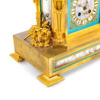 A French Ormolu and Sèvres Style Porcelain Mantel Clock