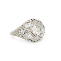 DIAMOND AND WHITE GOLD RING