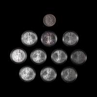 A Group of Ten 2000 Silver Eagle 1 oz. Rounds