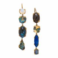 Renee Lewis, Opal and Yellow Gold Earrings