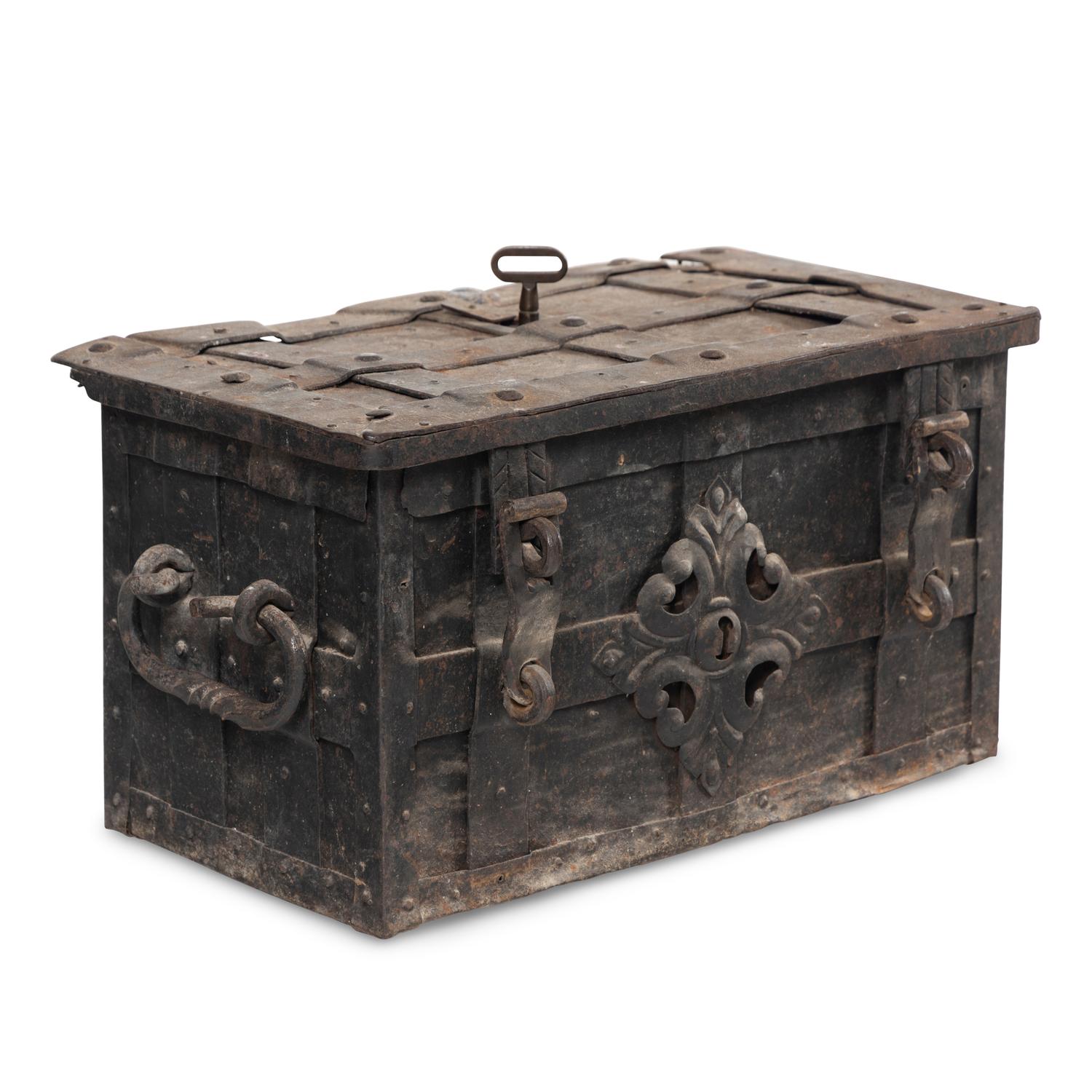 A Continental Iron Strong Box