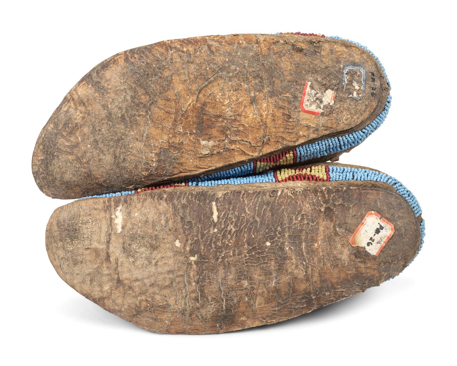 Sioux Beaded Hide Moccasins