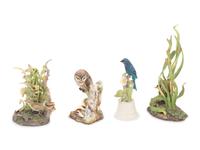 Four Boehm Porcelain Groups