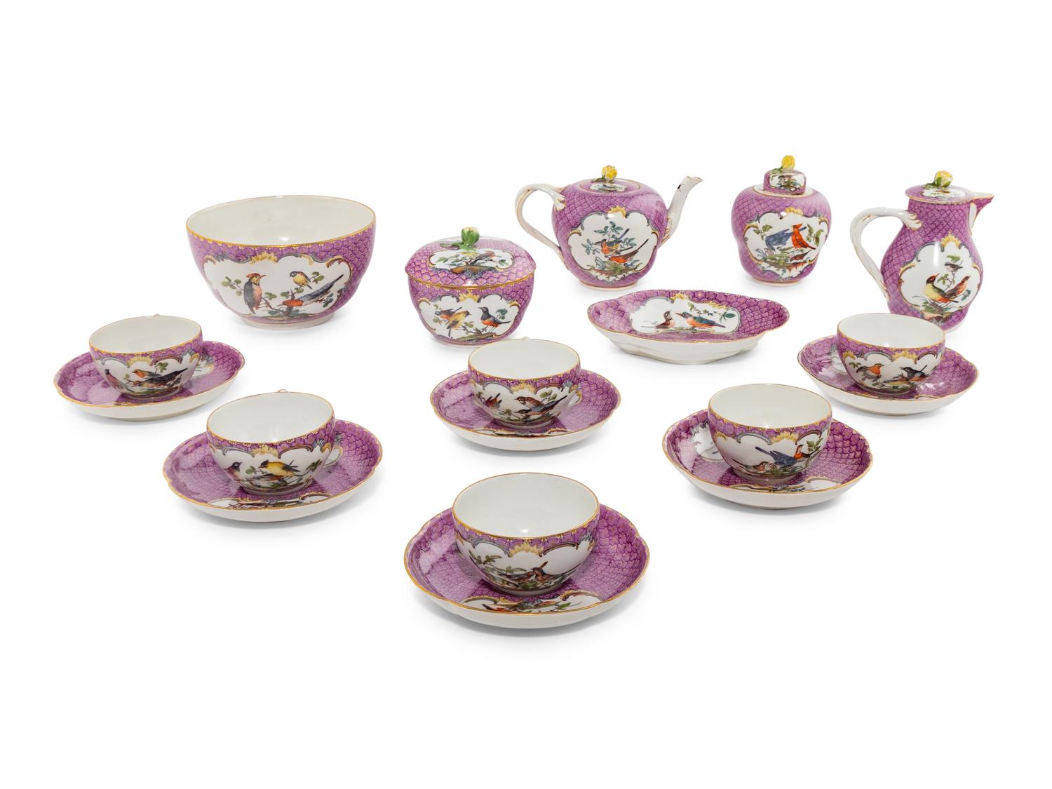 A Meissen Porcelain Tea Service