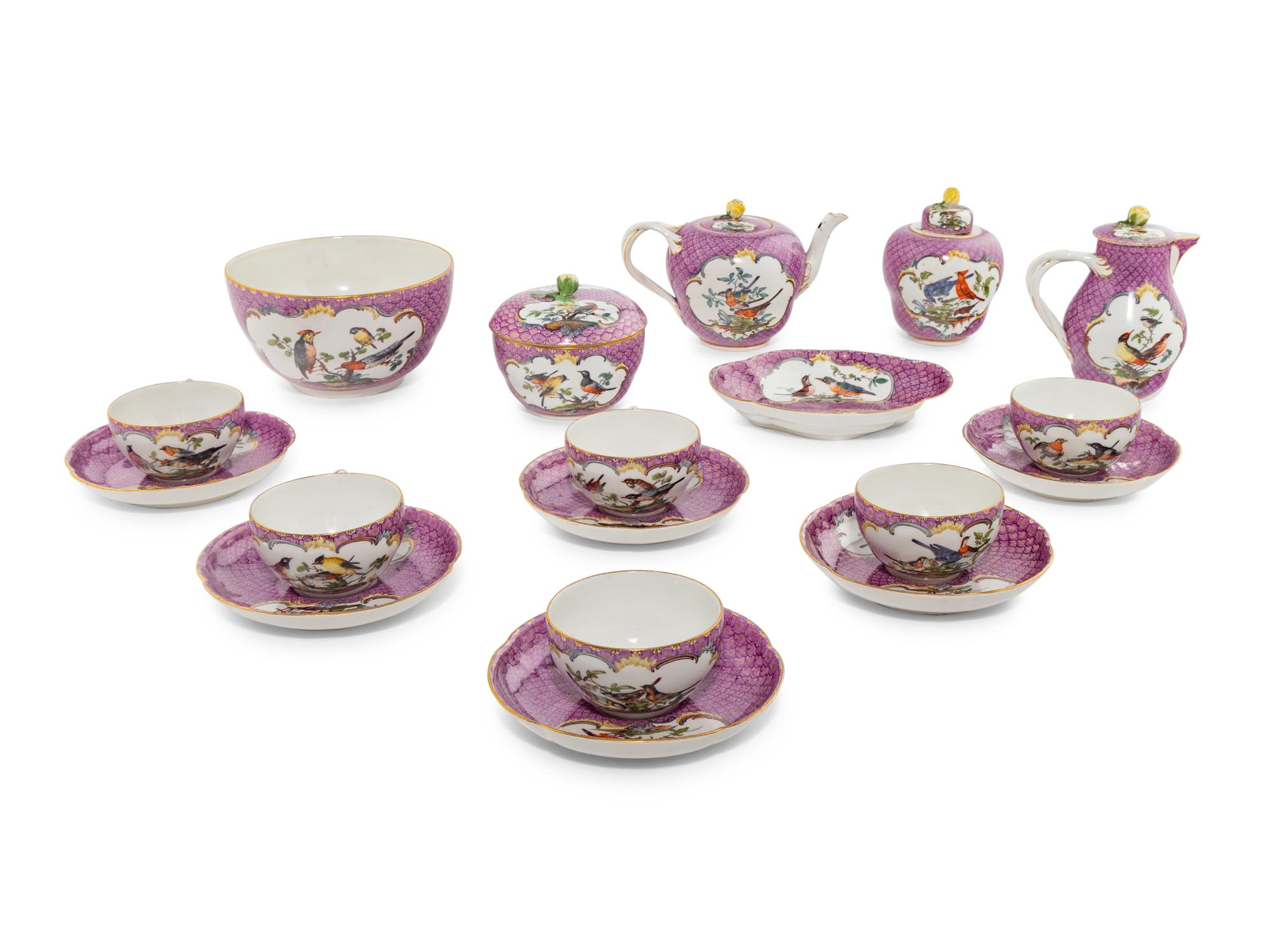 A Meissen Porcelain Tea Service