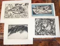 A Group of 20th Century Prints by Various Artists various sizes