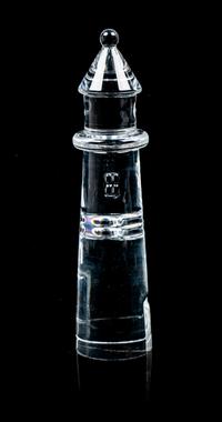 A Glass Lighthouse Height 9 7/8 inches.
