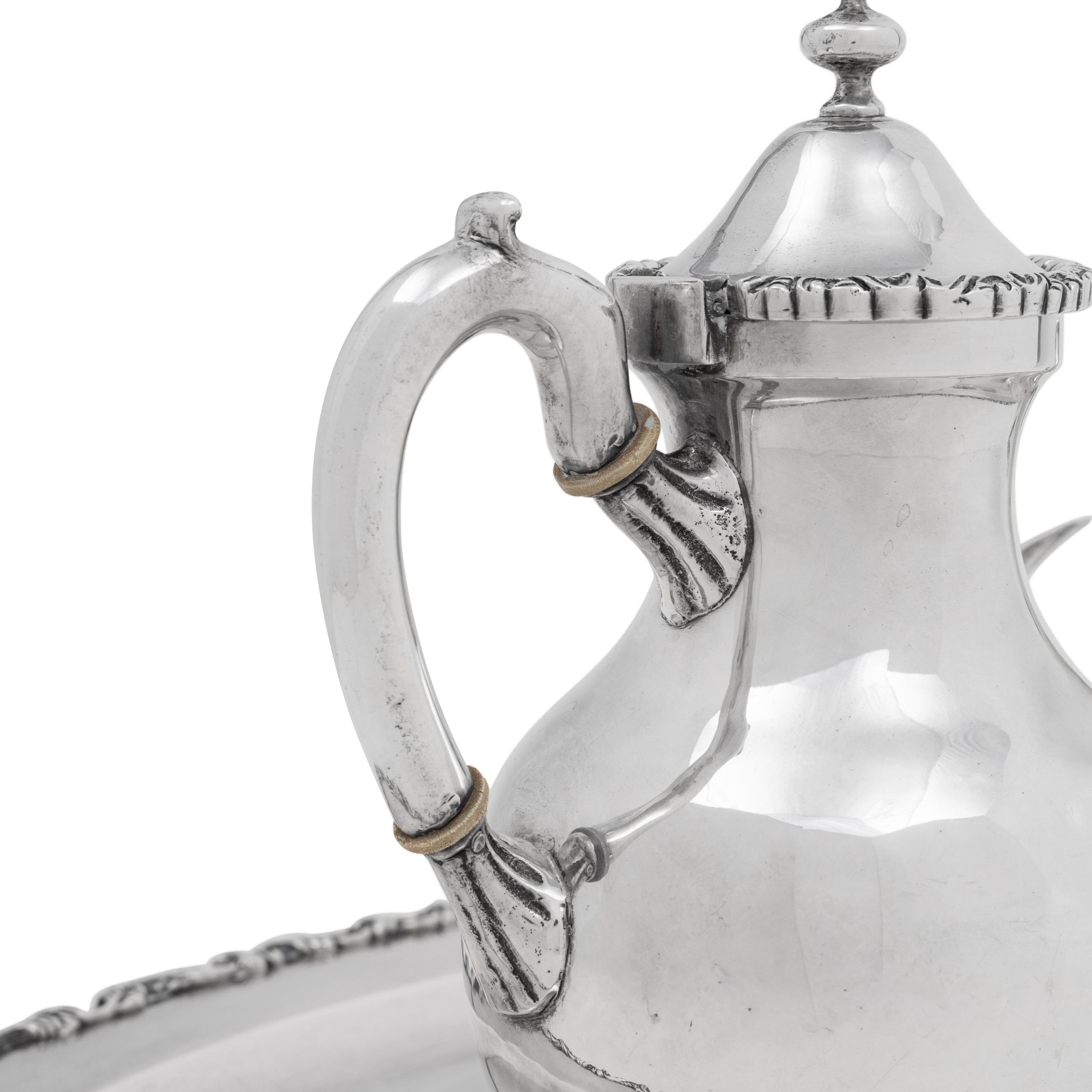 A Mexican Silver Four-Piece Tea Service