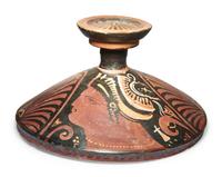 An Apulian Red-Figured Lekanis Lid