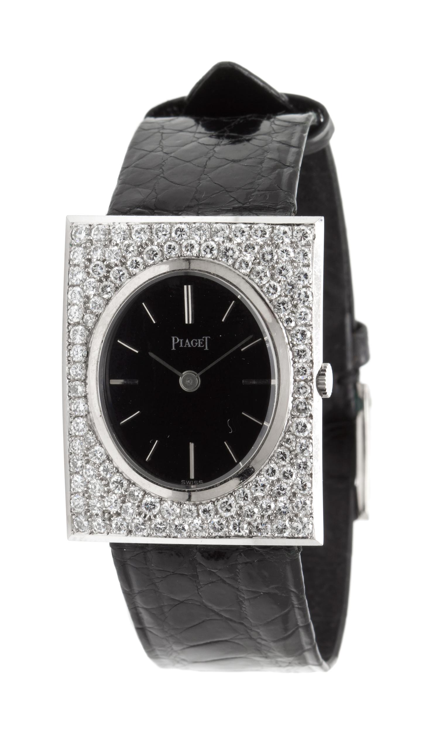 An 18 Karat White Gold and Diamond Ref. 918 Wristwatch, Piaget,