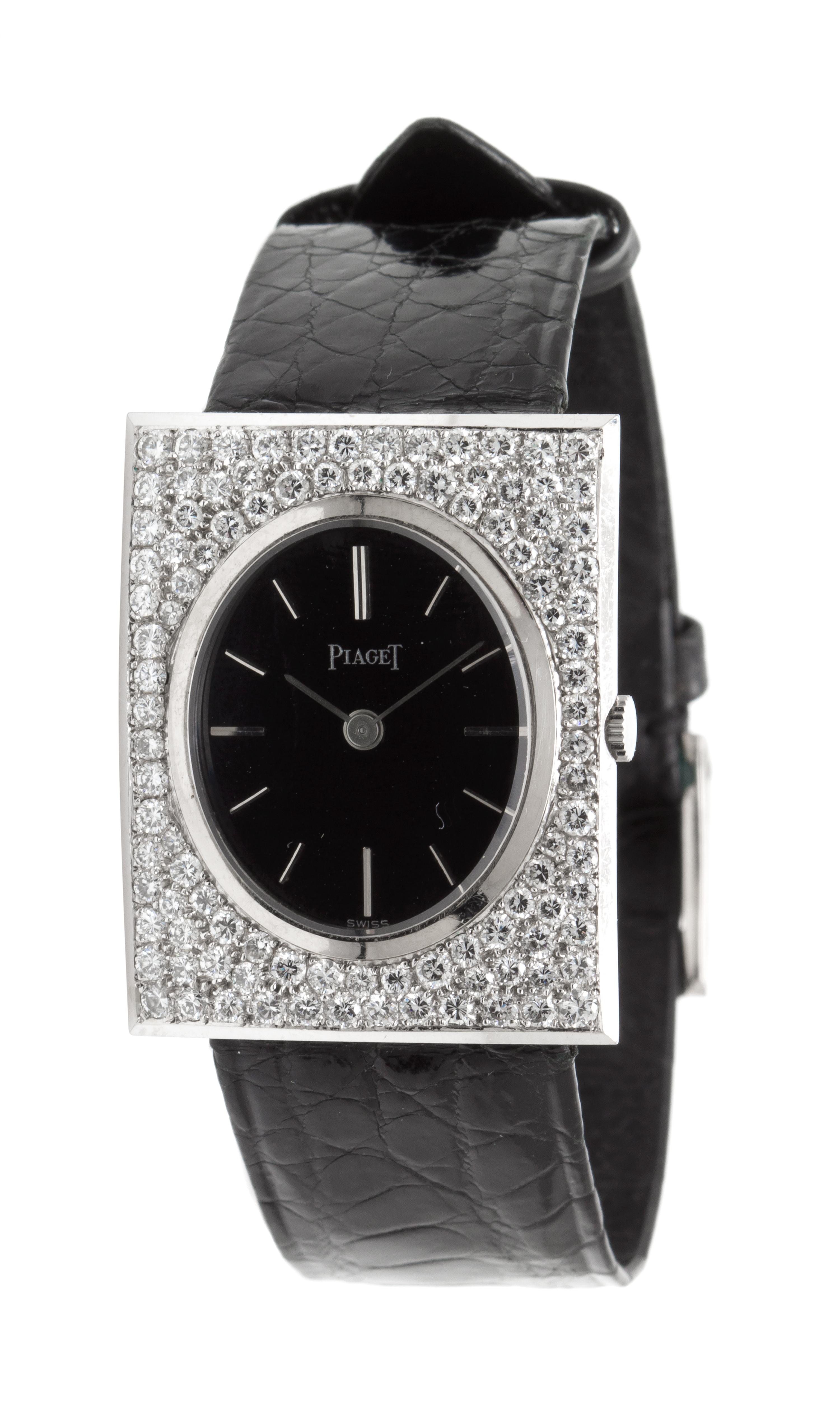 An 18 Karat White Gold and Diamond Ref. 918 Wristwatch, Piaget,