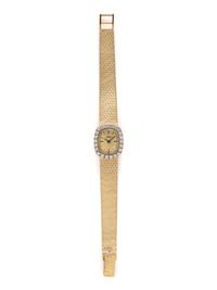 YELLOW GOLD AND DIAMOND WATCH