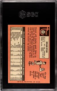 A 1969 Topps Nolan Ryan Baseball Card No. 533 (SGC 4.5 VG-EX+)