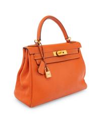 HERMÈS, ORANGE KELLY 28