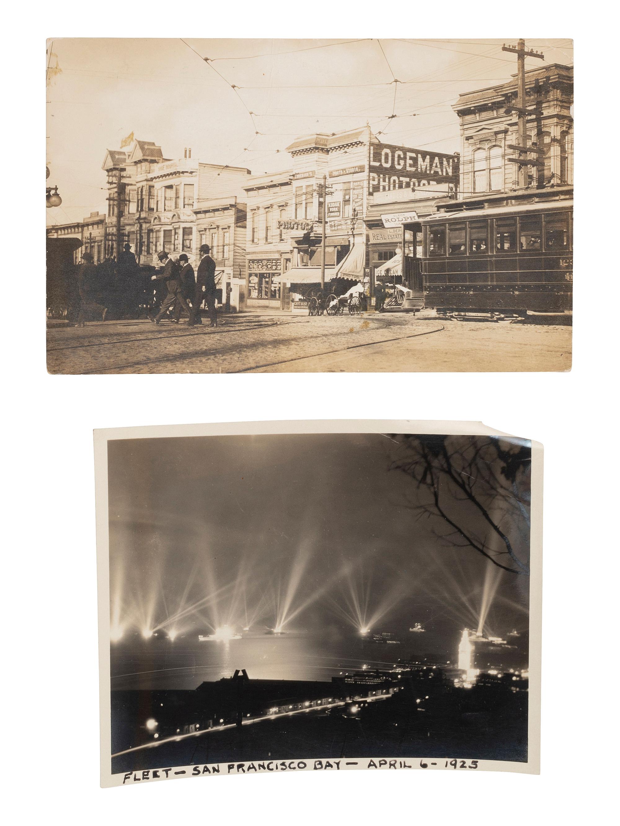 [CALIFORNIA]. Approx. 75 RPPCs and photographs of San Francisco and the Bay Area. Early 20th century