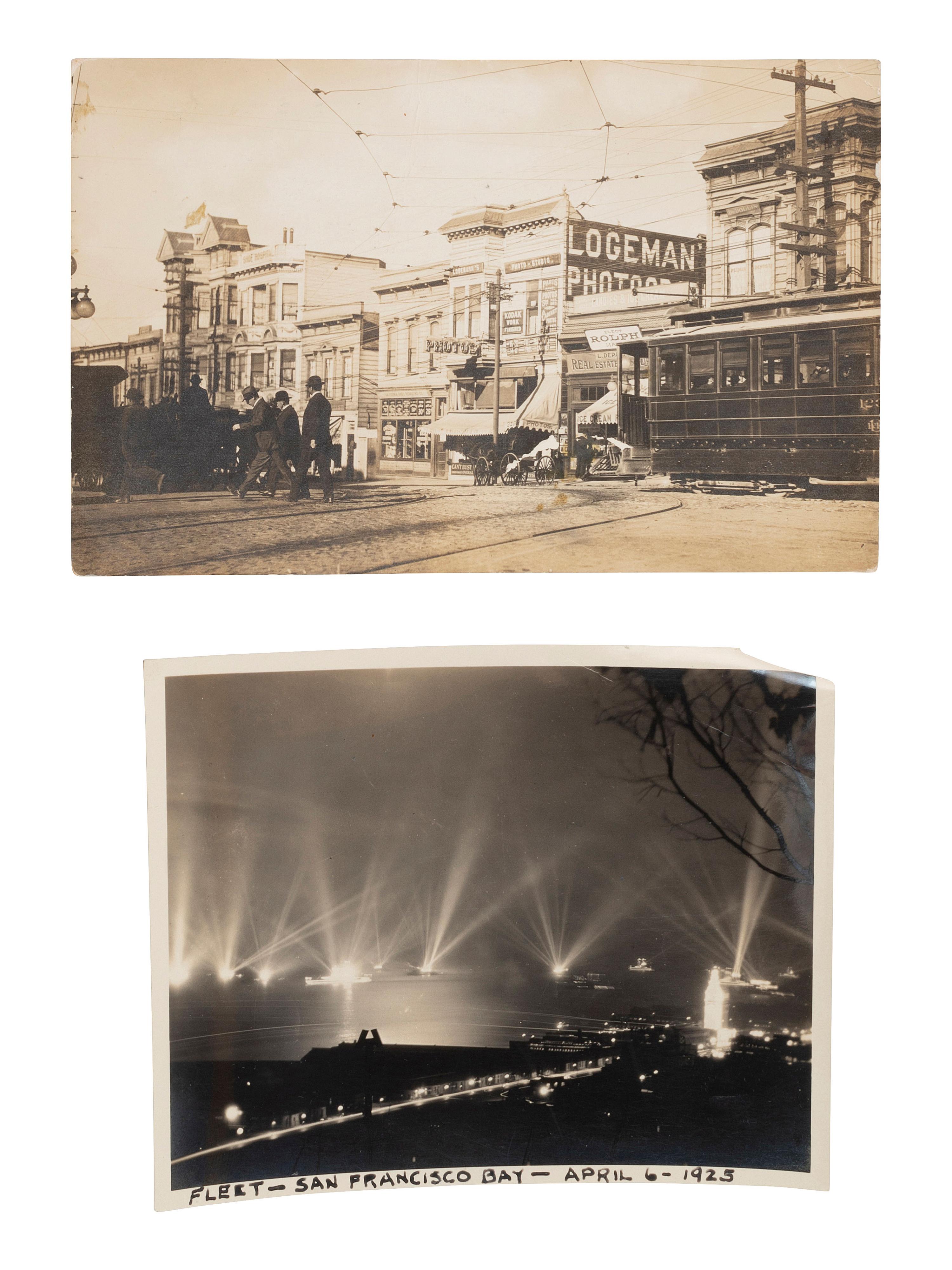 [CALIFORNIA]. Approx. 75 RPPCs and photographs of San Francisco and the Bay Area. Early 20th century