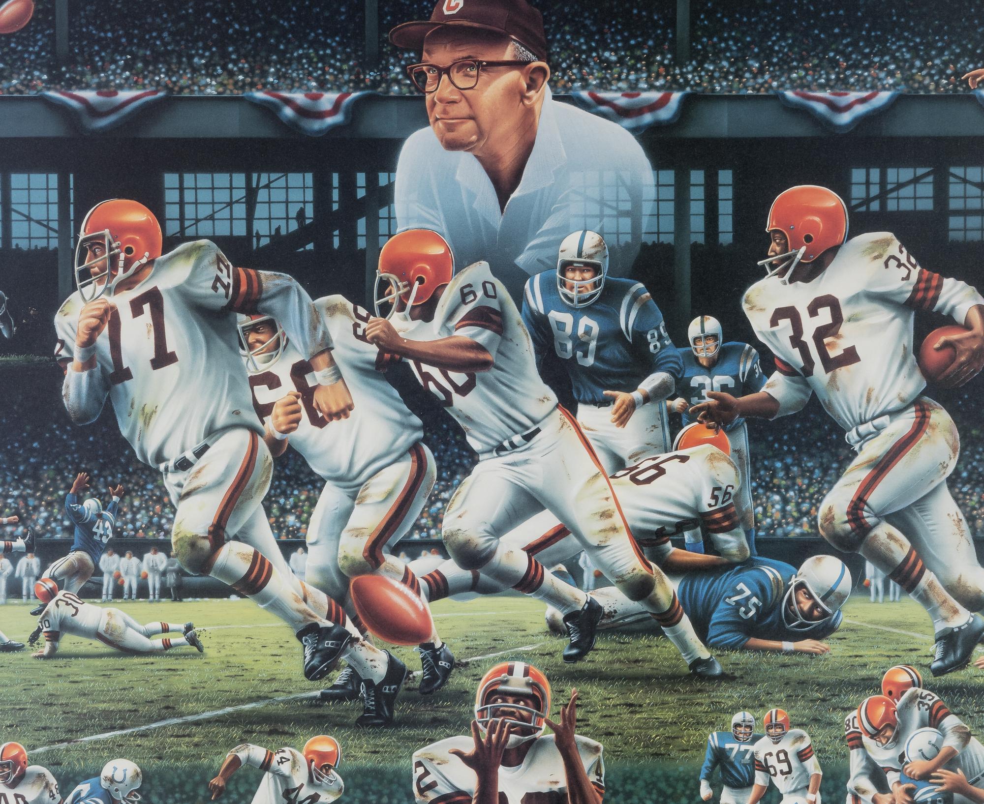 A 1964 NFL Champion Cleveland Browns Signed Limited Edition Autograph Print