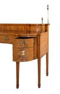 A Federal Sawtooth Ebony-Banded Birch Sideboard
