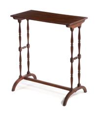 A Mahogany Side Table Height 26 1/2 x width 23 5/8 x depth 11 5/8 inches.
