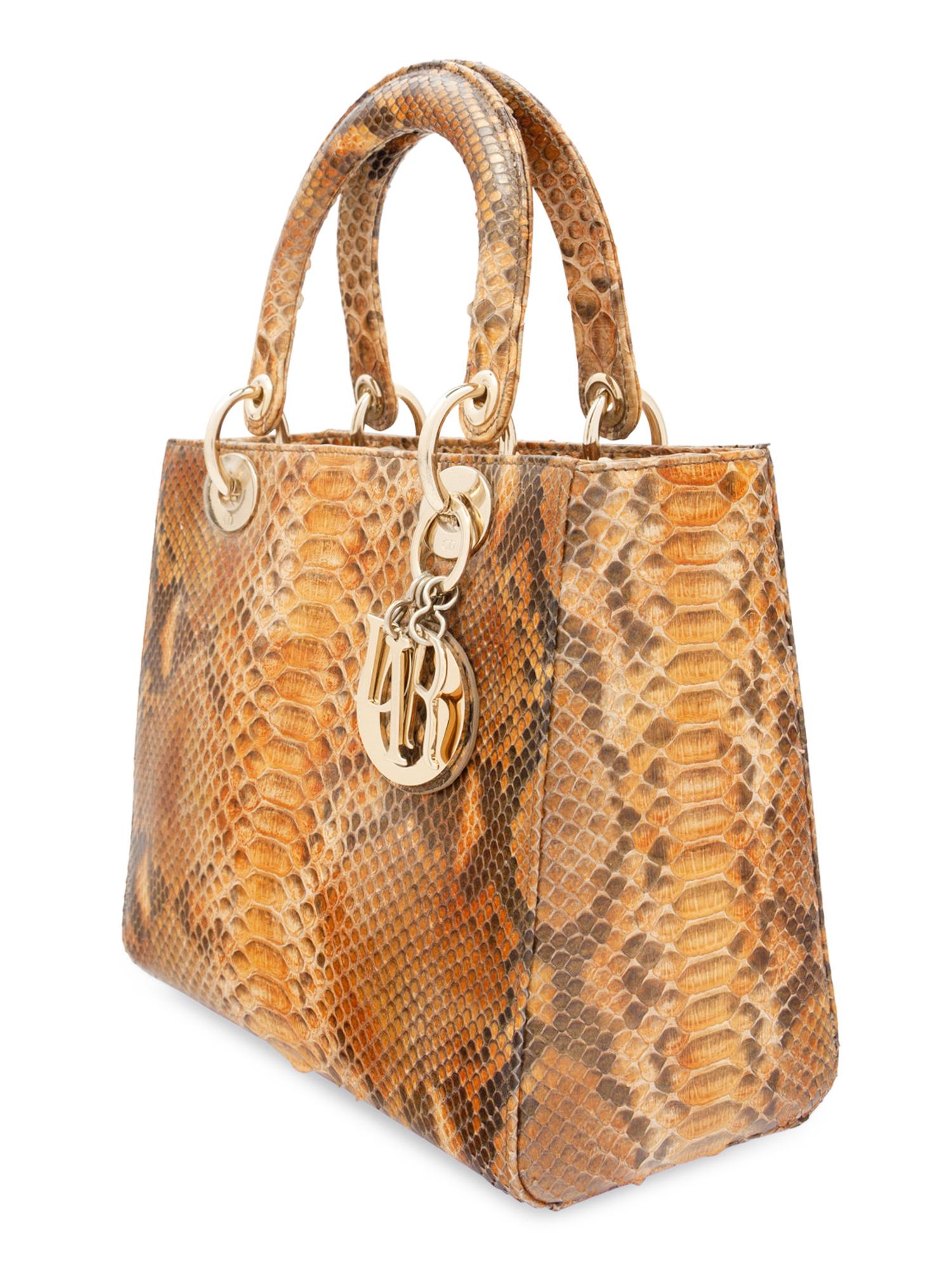 Christian Dior Multicolored Python Small Lady Dior Bag, 2010
