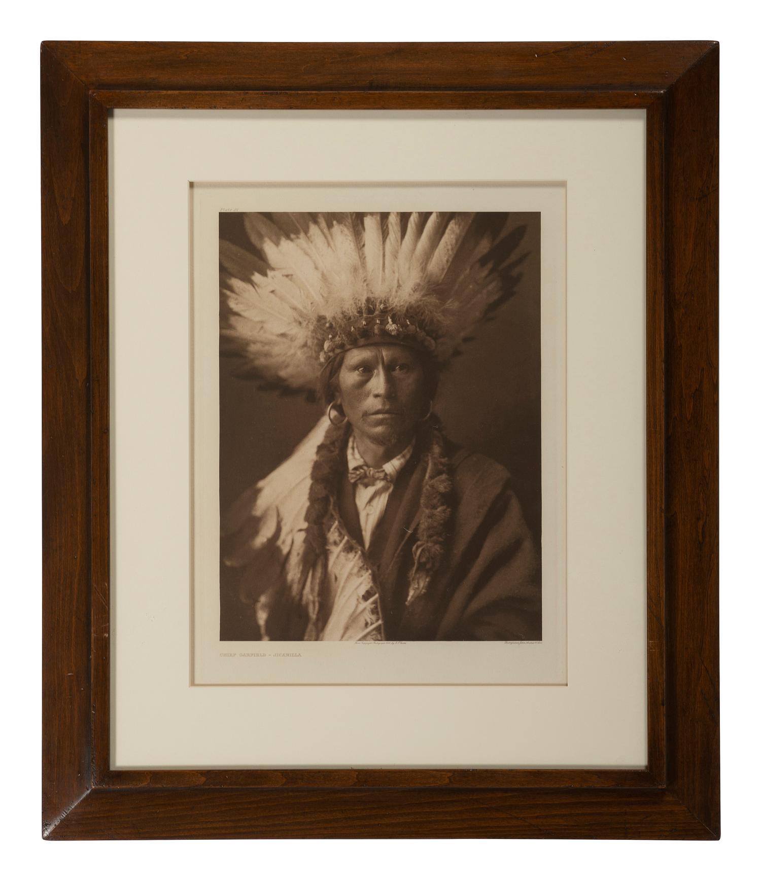 CURTIS, Edward (1868-1952). Group of 22 photogravures, most from portfolio 1 of The North American Indian.