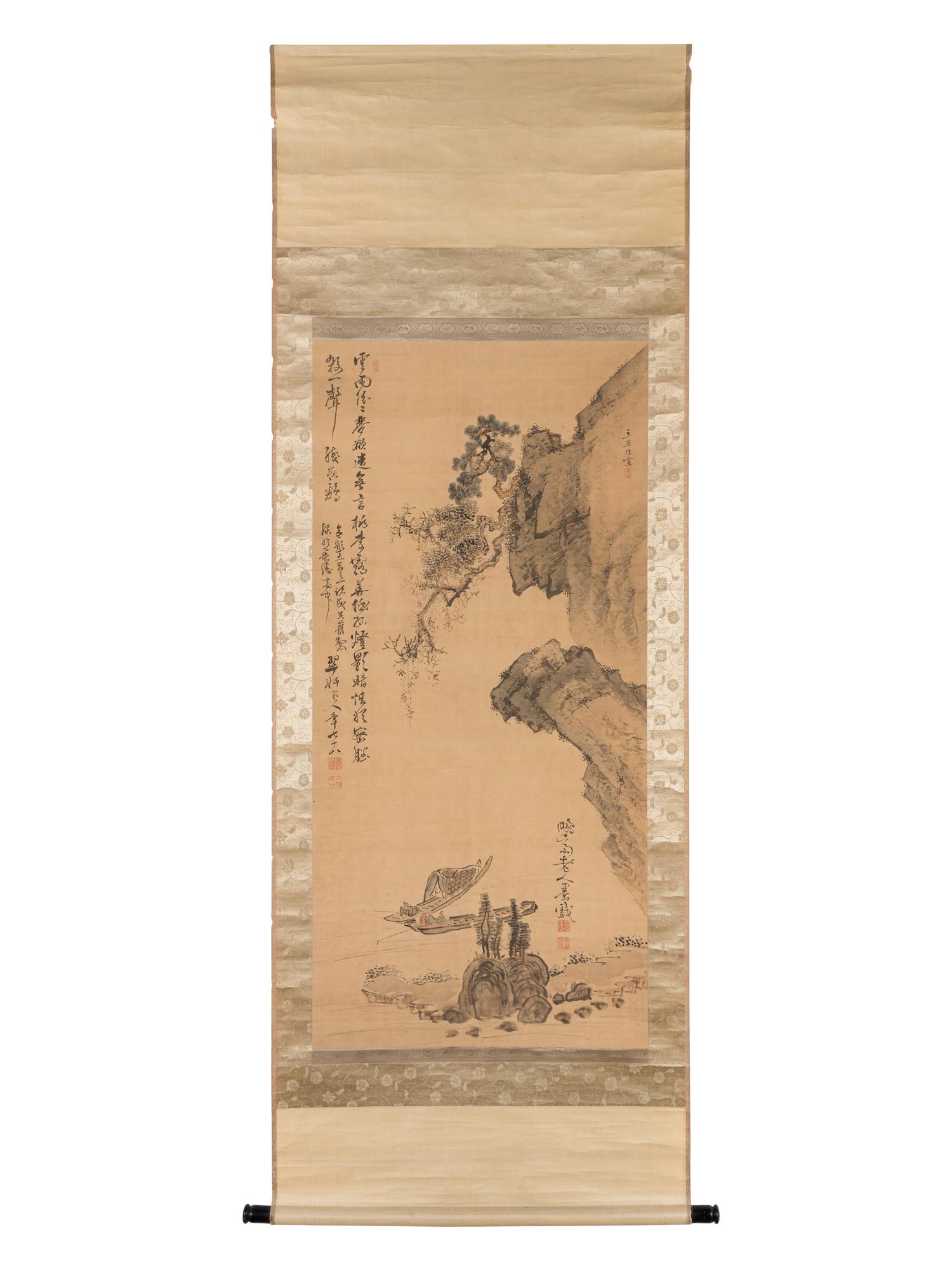 Two Japanese Paintings on Silk