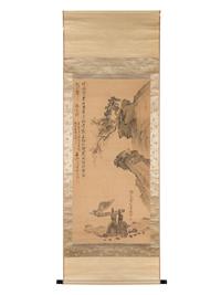 Two Japanese Paintings on Silk