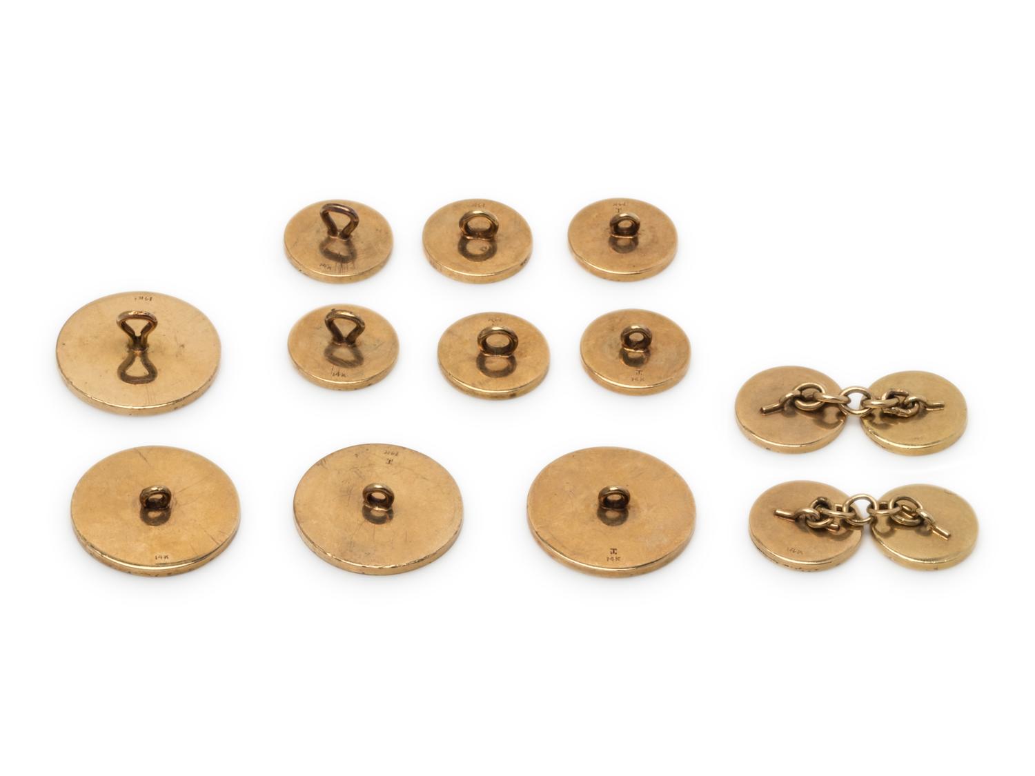 YELLOW GOLD ACCESSORIES SET