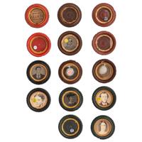 [EARLY PHOTOGRAPHY - UNION CASES]. A group of 7 triple thick "oreo" cases in assorted colors, including: