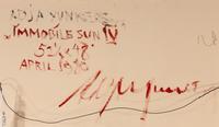 Adja Yunkers (American/Latvian, 1900-1983) — Immobile Sun IV , 1980