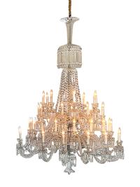A Baccarat Cut Glass Forty-Eight-Light Chandelier