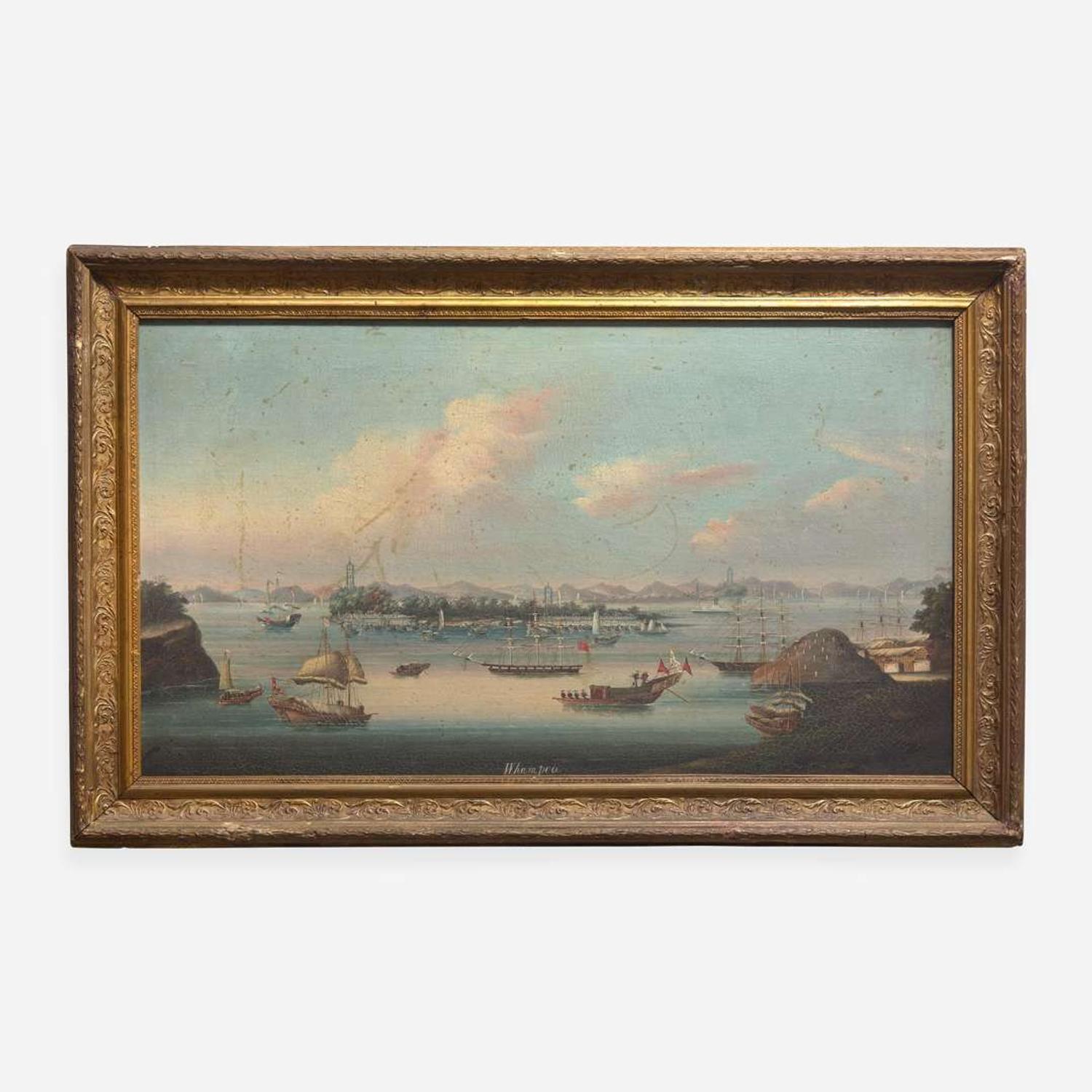 China Trade School 19th century View of Whampoa
