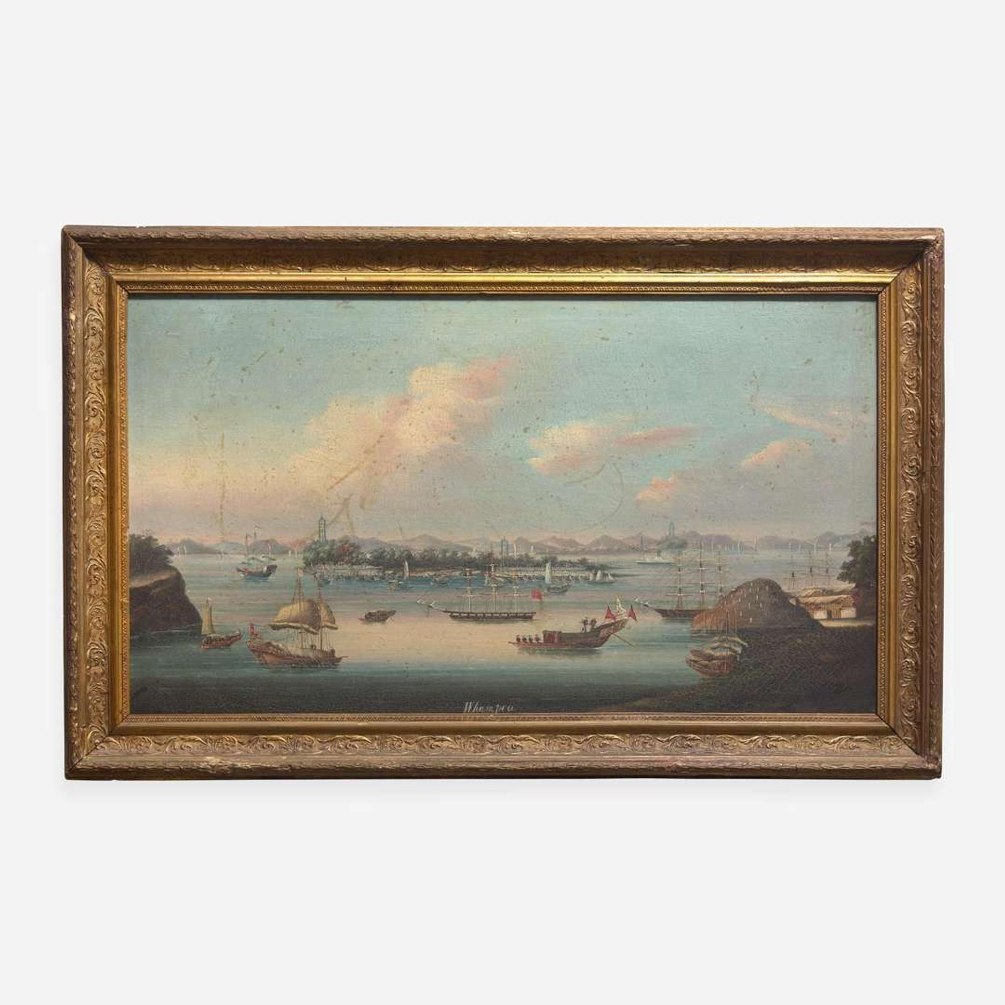China Trade School 19th century View of Whampoa