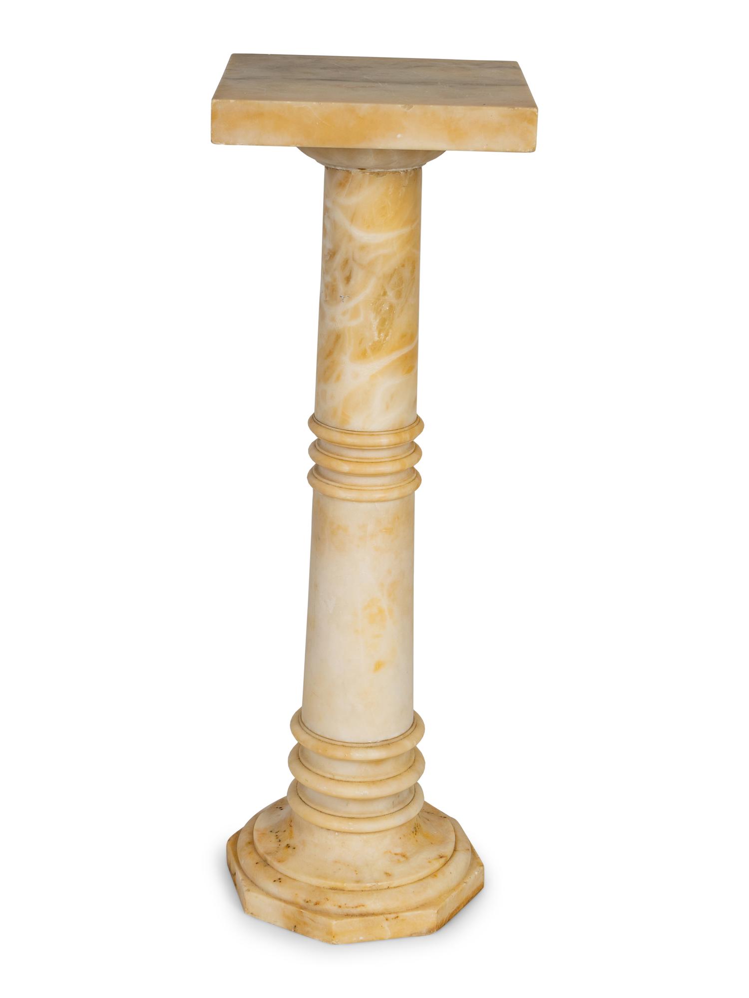 An Alabaster Pedestal — 19TH/20TH CENTURY
