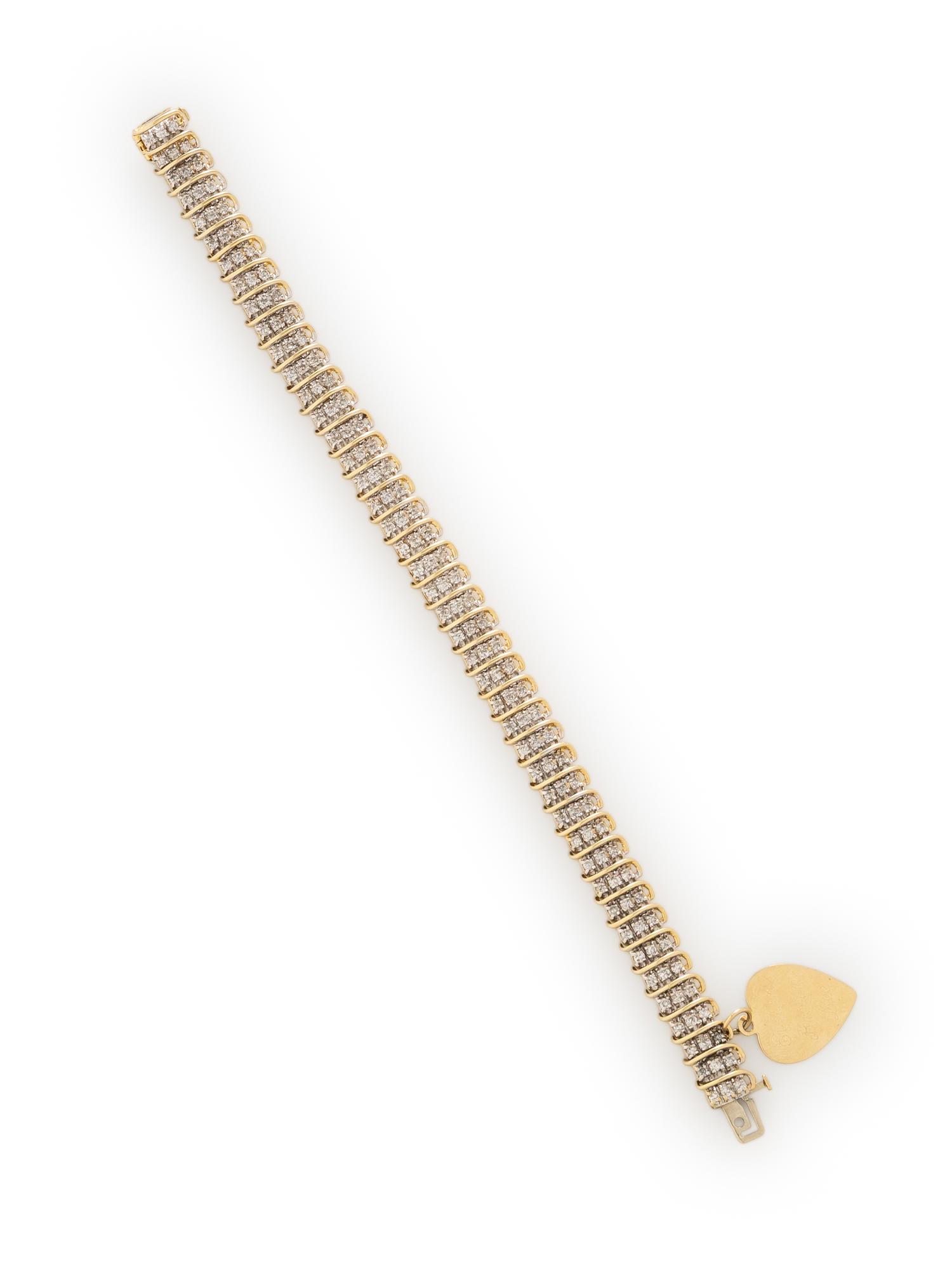 BICOLOR GOLD AND DIAMOND BRACELET