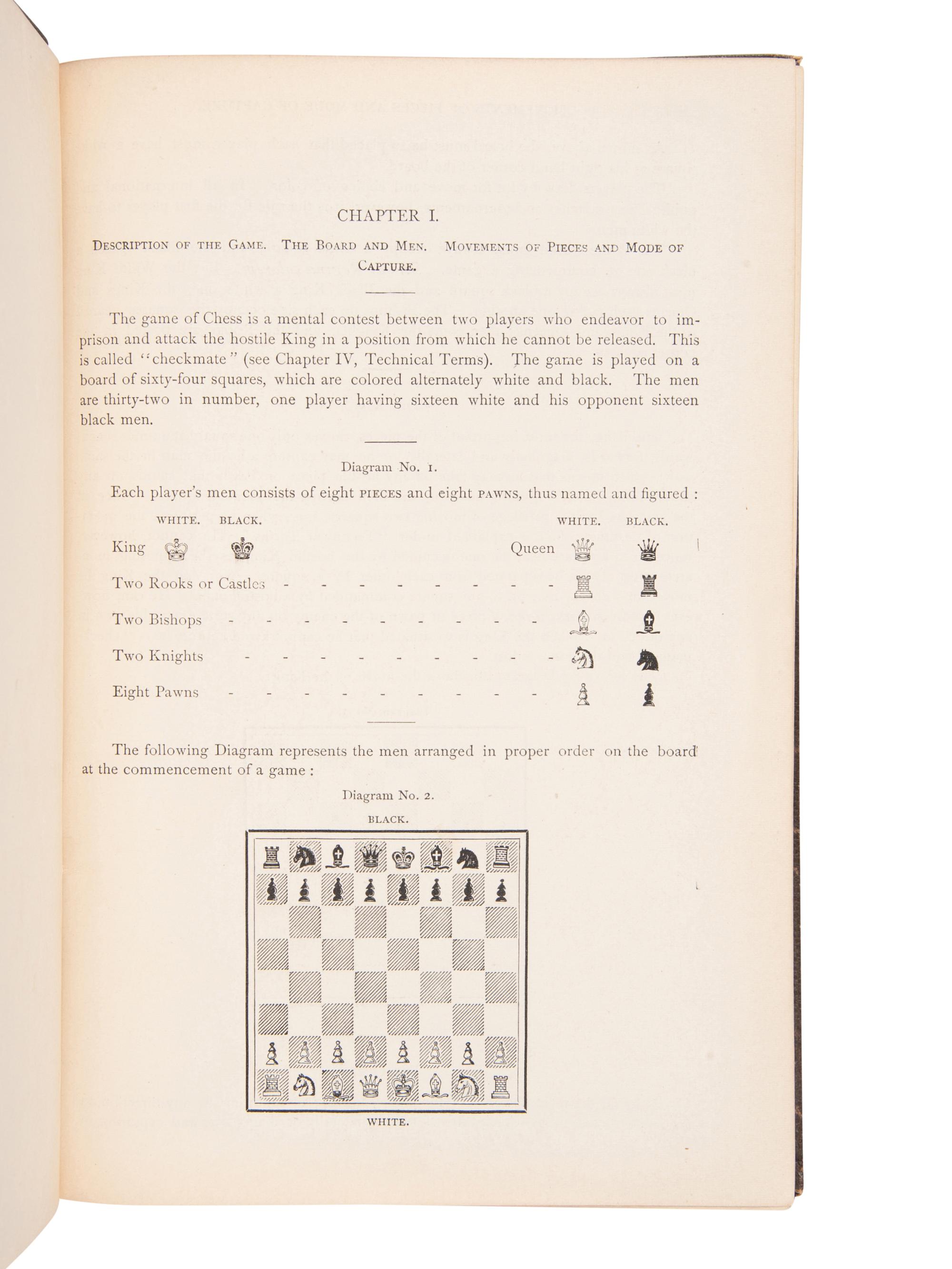 [CHESS]. A group of 3 works, comprising: