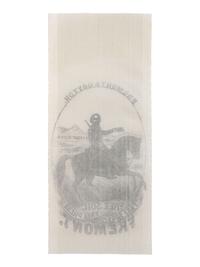 [POLITICS]. Silk campaign ribbon promoting Fremont & Dayton. Ca 1856.