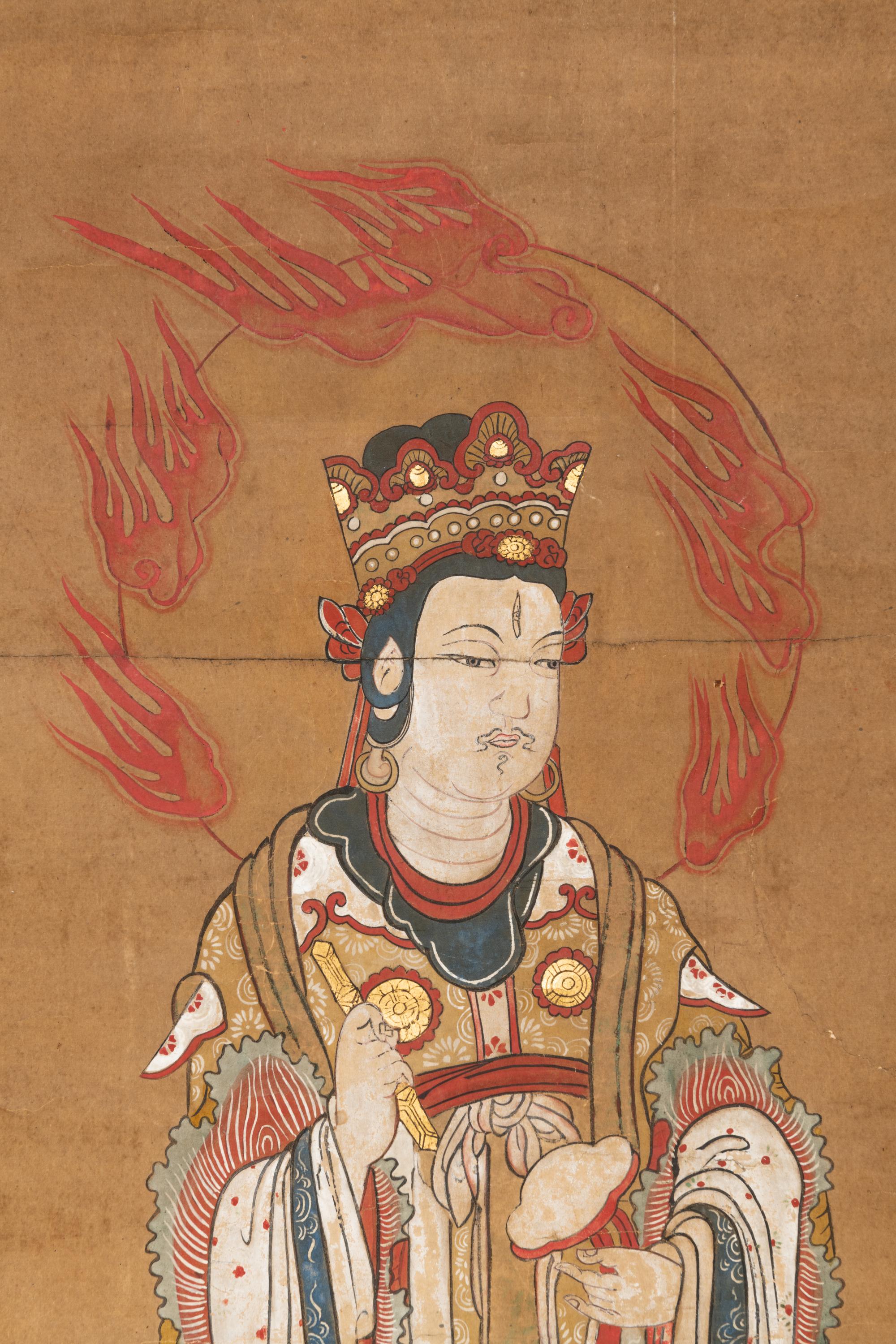 A Chinese Painting of a Buddha